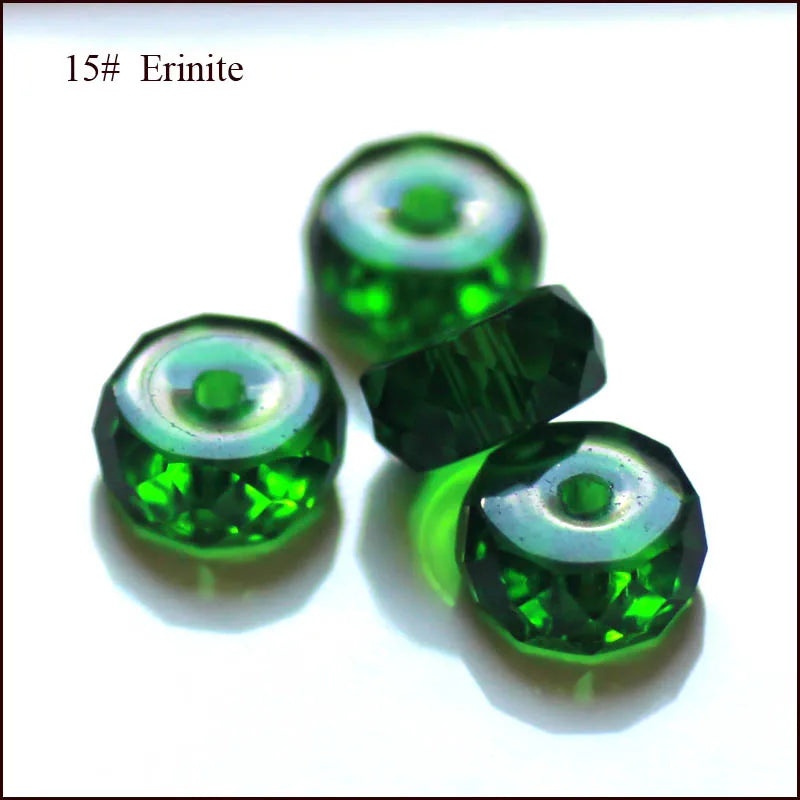 AAA 50pcs 4x8mm Column Shape Crystal Glass Loose Round Beads for Jewelry Making DIY Earring Bracelet Necklace Findings